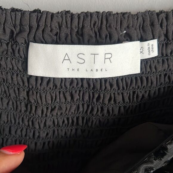 NEW ASTR the label Athens Dress Black Burnout - Picture 9 of 13
